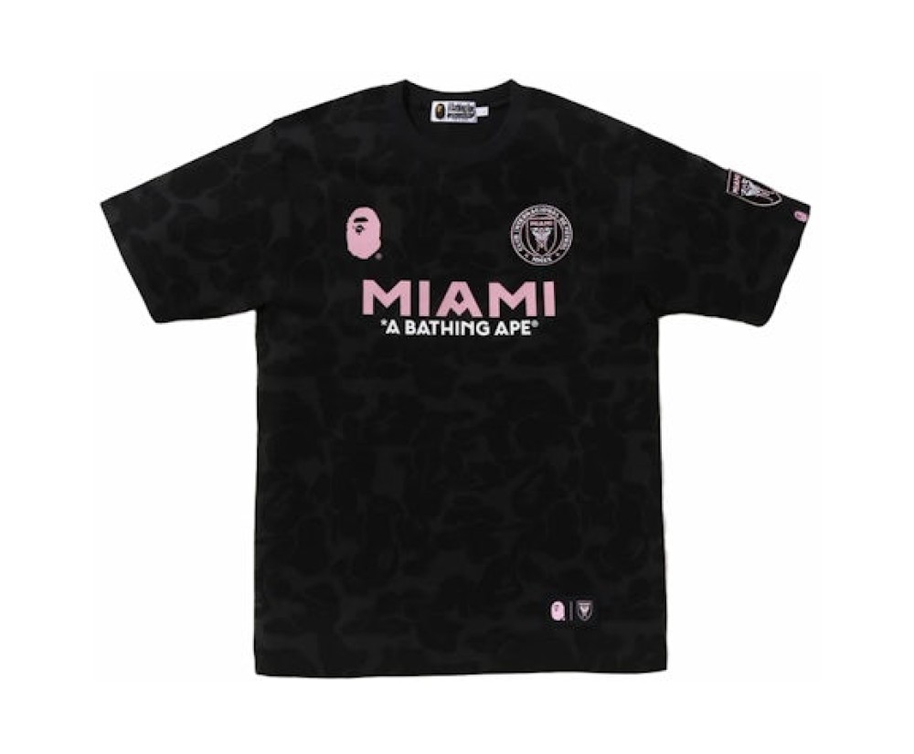 Trendy Brand BAPE Ape Head Shark Short-sleeved Camouflage Letter Printing Casual All-match T-shirt Men's and Women's Couple's Half-sleeve
